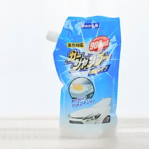 Biodegradable disposable Stand Up Plastic Custom Liquid Juice Pouch Drink side gusseted Packaging Bag Juice Doypack With Spout