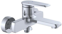 Robinet de douche thermostatique à eau froide chaude mitigeur mural Chrome robinet de bain Style classique nouveau zinc en céramique de pluie poli