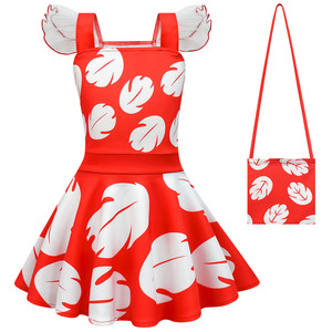 Disfraz <span class=keywords><strong>de</strong></span> Princesa <span class=keywords><strong>Lilo</strong></span> <span class=keywords><strong>de</strong></span> la Película <span class=keywords><strong>Stitch</strong></span> para Niñas, Vestido Casual con Mangas Voladoras, Disfraz <span class=keywords><strong>de</strong></span> Cosplay para Navidad <span class=keywords><strong>y</strong></span> Halloween, Poliéster - Product Image 2