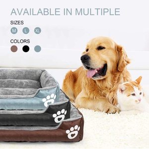 Venta al por mayor de lujo impermeable ultra suave cama para perros cama rectangular para mascotas cama lavable para perros - Product Image 3
