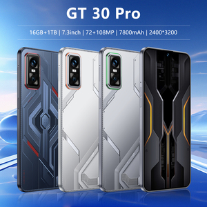 Smartphone étanche 5G débloqué Gt30pro original 16 Go + 1 To, vente chaude 2025, avec coque, écran LED 4K, appareil photo arrière 108 MP - Product Image 2