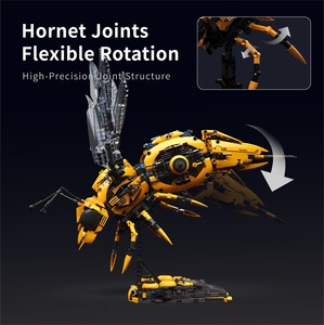 <span class=keywords><strong>Robot</strong></span> insecte WASP 2 en 1 transformable, briques <span class=keywords><strong>à</strong></span> assembler, ornements de collection, ensemble de blocs de construction <span class=keywords><strong>pour</strong></span> enfants et adultes - Product Image 4