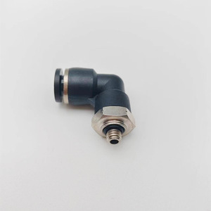Conector Neumático de Conexión Rápida LJFLO, Rosca Macho 10-32 a Conexión Rápida en Codo de 90 Grados para Rutas de Gas de Laboratorio - Product Image 1