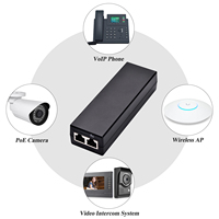 Injecteur POE actif REVODATA 2.5G 30W IEEE802.3af/at jusqu'à 100 mètres pour caméra de sécurité Adaptateur PoE actif