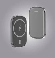 Échantillon gratuit, livraison gratuite, design magnétique, chargeur sans fil mince 10000mAh, batterie externe portable 10000 mAh