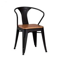 Chaise de salle à manger industrielle empilable en métal au design moderne, idéale pour hôtels, restaurants, appartements, bars, usage intérieur/extérieur – Vente chaude