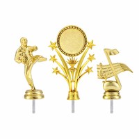 Figurine d'action de joueur de JZ Tae Kwon Do Award en plastique composants de trophée de judo karaté figurine de trophée de placage d'or pour des cadeaux d'enfants