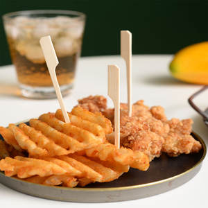 Wegwerp Milieuvriendelijke Bamboe Cocktail Picks Voor Bbq Buitenshuis Gebruik Hamburger Sticks Bar Toepassingen - Product Image 5
