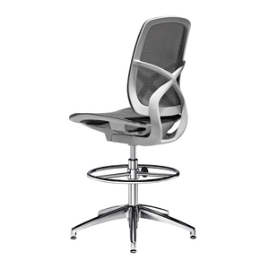 Height adjustable office high back mesh chair Bar stool Bar chair without wheels for office and home - Product Image 2