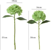 Bunga Hydrangea Kecil Berkualitas Tinggi dari Lateks, Bunga Hydrangea Putih Buatan dengan Sentuhan Alami untuk Dijual