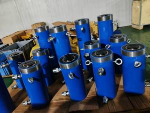 DEELEAP <b>Hydraulic</b> Ram Corrosion Resistant 50 Ton Double Acting Telescopic Cylinder Jack Lifting <b>Tool</b> Non-Magnetic Piston 1 Year - Product Image 2