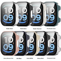 Coque de protection intégrale en PC rigide BEEFLYPOWER 2-en-1 avec protection d'écran en verre trempé pour Redmi Watch 6 Active