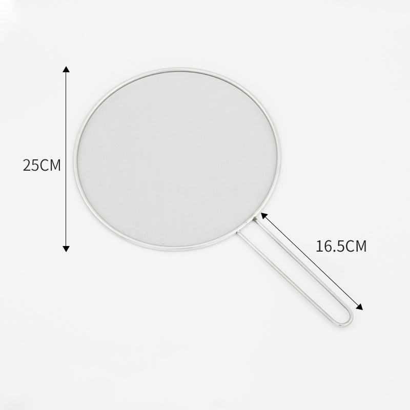 Tapa de acero inoxidable de 25 cm a prueba de aceite.