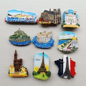 France <span class=keywords><strong>Paris</strong></span> <span class=keywords><strong>Eiffel</strong></span> Tower 50mm frigo Magnetic Business Opemer frigo magnete metallo argilla Resina immagine pubblicità magnete frigo - Product Image 2