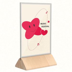 Acrylic <b>Table</b> Sign Counter Top Menu <b>Card</b> Display Sign Stand - Product Image 6