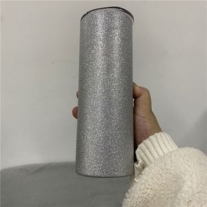Gobelet isotherme 20 oz à surface rugueuse, effet pailleté, pour sublimation, avec poudre de paillettes - Product Image 3