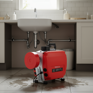 Máquina desatascadora de desagües DB de 120 pies x 7/8 pulgadas, 420W, con alimentación manual, para fontanería de cocina y baño - Product Image 2