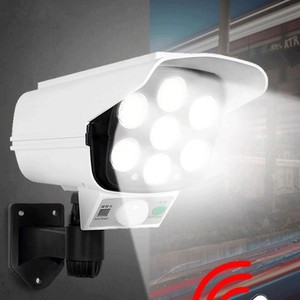 Fake Camera Solar Led <b>Light</b> With Human Sensor <b>Wall</b> Mounted Outdoor Security Street <b>Light</b> - Product Image 1