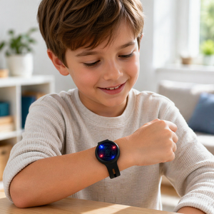 Localizzatore GPS OEM per Bambini con Cinturino in Silicone, Luce LED Colorata, Batteria al Litio, Compatibile Android+iOS, Cinturino Anti-smarrimento - Product Image 4
