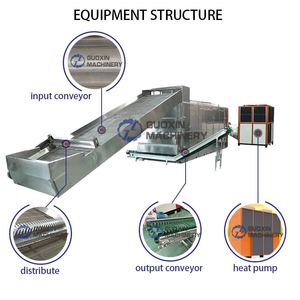 Guoxin máy móc thực phẩm tỏi khô máy Camellia hạt giống lưới vành đai thiết bị sấy tỏi lát lưới vành đai máy sấy máy - Product Image 3