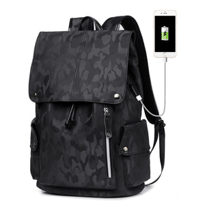 Mochila de Camuflaje con Carga USB, Versión Coreana, Fabricante Personalizado, Venta al por Mayor Directa - Product Image 1