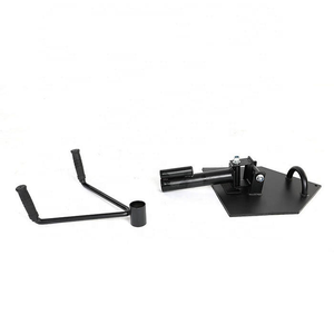Support pivotant <span class=keywords><strong>à</strong></span> 360 degrés pour installation au sol avec plateforme en T, poignée de rangée et ancre pour corde de combat - Product Image 4