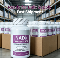 Capsules NAD+ haute puissance, étiquette privée OEM, capsules NAD+ et Resvératrol pour la santé et la vitalité cellulaires