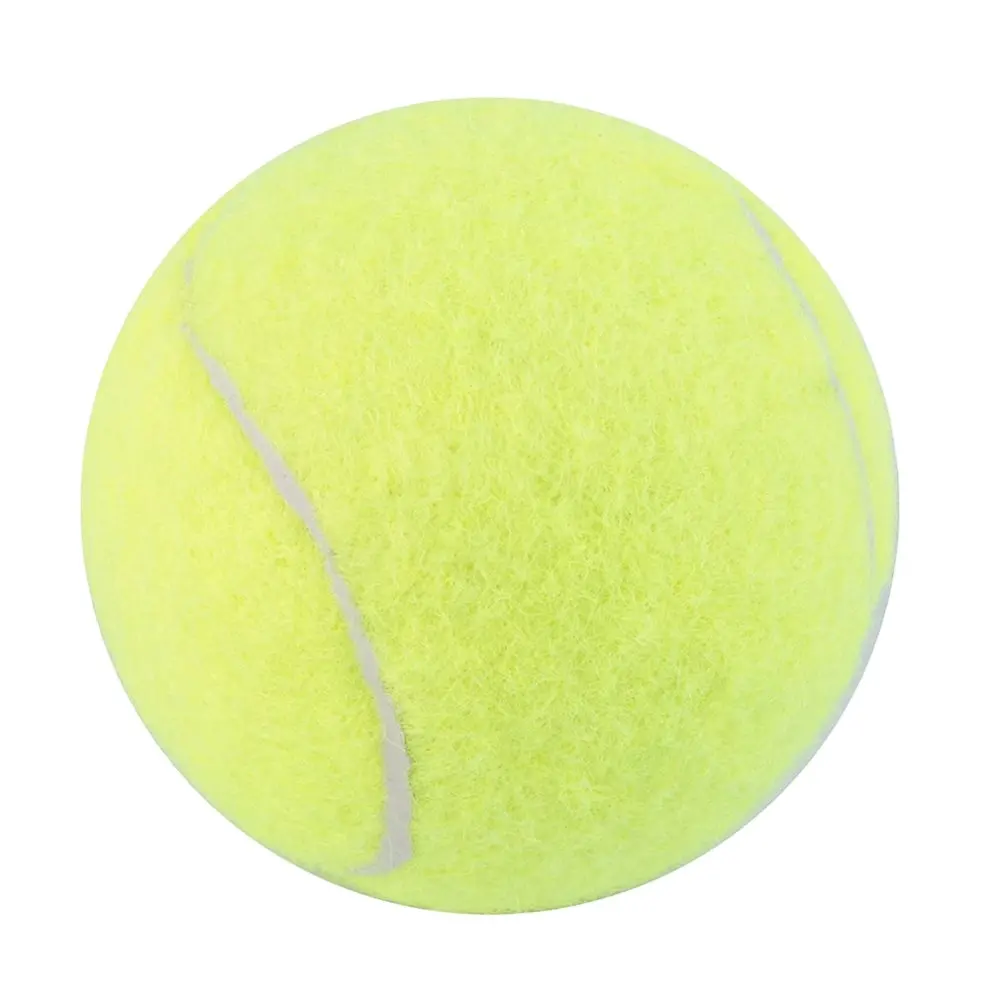 Ucuz fiyat ve kaliteli açık spor kimyasal elyaf, doğal kauçuk tenis topları 3 adet/torba, 80 torba/Ctn