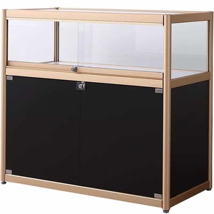 Sang trọng Tempered Glass tủ đồ trang sức với <span class=keywords><strong>LED</strong></span> chiếu sáng Glass Showcase - Product Image 6