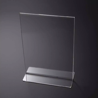 Support de panneau magnétique en acrylique, présentoir personnalisé, pour Table stable, transparent, 8.5X11, en forme de T