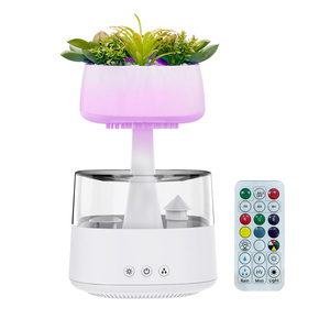 450ml nuovo arrivo marca Home Desktop miglior regalo ultrasuoni Aroma Mist Rain Cloud <span class=keywords><strong>umidificatore</strong></span> pianta fai da te - Product Image 1