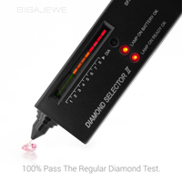 GIGAJEWE Moissanite en forme de cœur taille pixel 3,5 carats rose Sakura, qualité VVS, pierre précieuse en vrac, taille à la main, excellente qualité