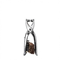 Pince à riveter et à poser des œillets en acier au carbone 2-en-1 à tête convertible, multifonction pour poinçonnage et pressage d'œillets