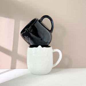 Zibo Ceramic Christmas Mugs Porcelain 7102 Holiday Design For General Use Presents - Product Image 3