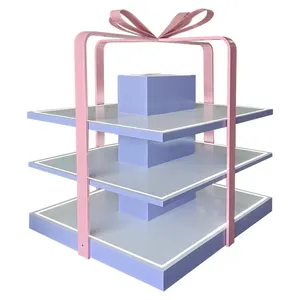 Meicheng Gift Box Shape Handbag Display Store Promotion Retail Shelf Cosmetic Display Stand