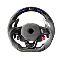 Volant en fibre de carbone avec LED pour modèles Volkswagen Passat et Golf Modèle ACE