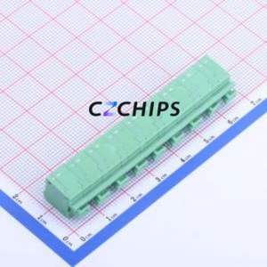 KF236-7.5-9P Spring Terminal Block Through hole Component (THT),P=7.5mm Connector 1x9P 7.5mm Green 9P - Product Image 2