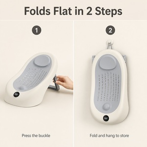 Transat de Bain Intelligent pour Bébé avec Affichage de Température, Coussin en TPE Doux, Pliable, Rangement Suspendu, Nouveau-né+, Personnalisation OEM - Product Image 3