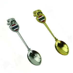 Souvenir Collectible Mini Spoon, Wholesale Custom Design Luxury Coffee Tea Spoon Metal Thailand Souvenir Spoon