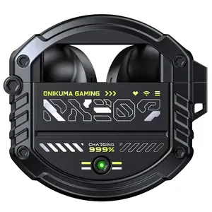 Onikuma T309 Black Earbuds Waterproof Custom Logo Rgb Earphones Games True Wireless Earbuds For Gaming