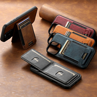 Coque de téléphone SUTENI pour iPhone 18 Pro Max avec chargement sans fil, aimant, bande élastique, porte-cartes, support, simili cuir, compatible 17 16 Plus 15 14 13