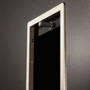 Portaescobillas de Inodoro Empotrado de Acero Inoxidable de Lujo <span class=keywords><strong>con</strong></span> Nicho, Diseño Moderno, Superficie de Cuero Empotrada - Product Image 3