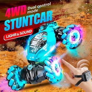 <span class=keywords><strong>Voiture</strong></span> télécommandée RC à détection gestuelle <span class=keywords><strong>avec</strong></span> lumières et musique, contrôle manuel, rotation à 360° Véhicule tout-terrain rotatif pour enfants - Product Image 3