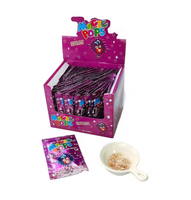 Bonbons halal en gros personnalisés, 3G, saveur de raisin, bonbons pétillants, bonbons durs fruités, vente chaude, confiserie, pops rocks, boîte OEM