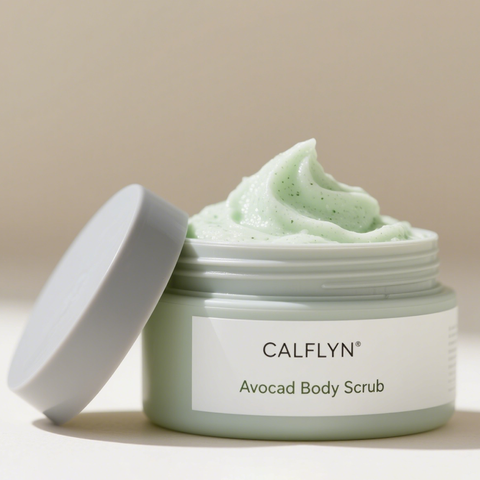 Avocado Body Scrub - Natural Exfoliating Moisturizer with Organic Avocado Oil for All Skin, Private Label/OEM Available