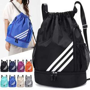 <b>Drawstring</b> <b>Backpack</b> 20-35L Waterproof Unisex Sports Bag For Outdoor Travel And Basketball Training - Product Image 1