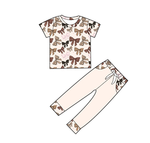 Set di Abbigliamento Personalizzato per Bambine con Maniche Corte e Pantaloni, Alta Qualità, Vita Alta Elasticizzata, Completi Patchwork per Uso Quotidiano - Product Image 4