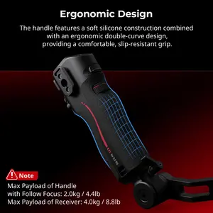 Poignée stabilisatrice pour caméra 4329, en alliage d'aluminium et plastique, pour Follow Focus <span class=keywords><strong>RS2</strong></span>/RS3 <span class=keywords><strong>Pro</strong></span>/RS4/RS4 <span class=keywords><strong>Pro</strong></span> - Product Image 6