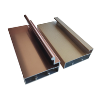 Meuble de cuisine moderne en aluminium, profilé de cuisine en aluminium, armoires de cuisine avec porte en verre, profilé en aluminium