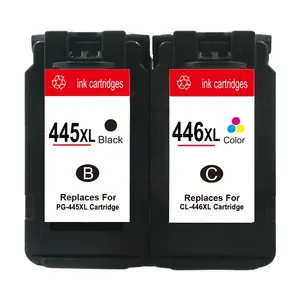 Hicor PG-445 XL CL-446 XL kartrid tinta diproduksi ulang warna hitam kompatibel untuk Printer Canon Pixma tinta PG 445 CL 446